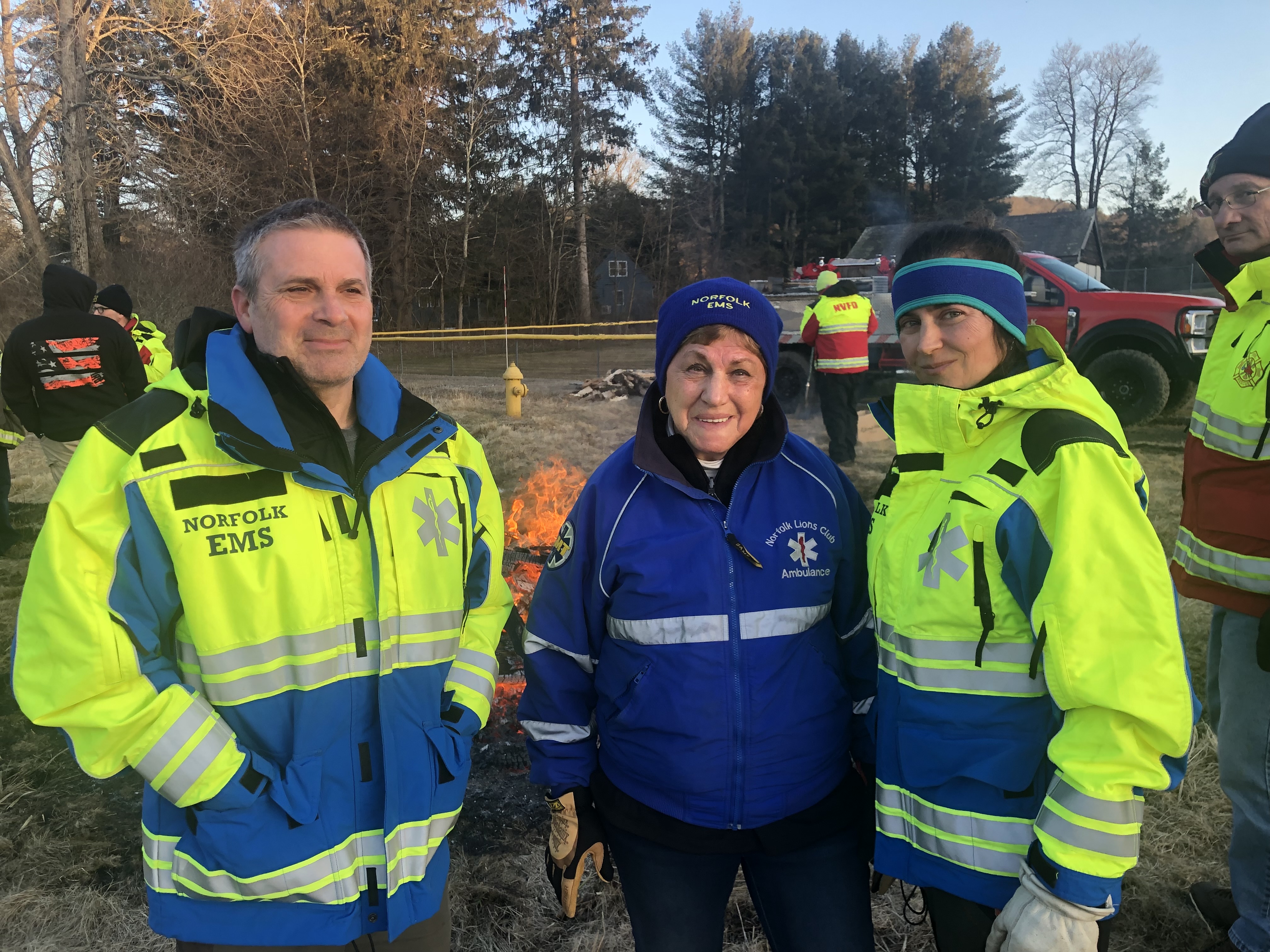 Norfolk EMS volunteers at community event