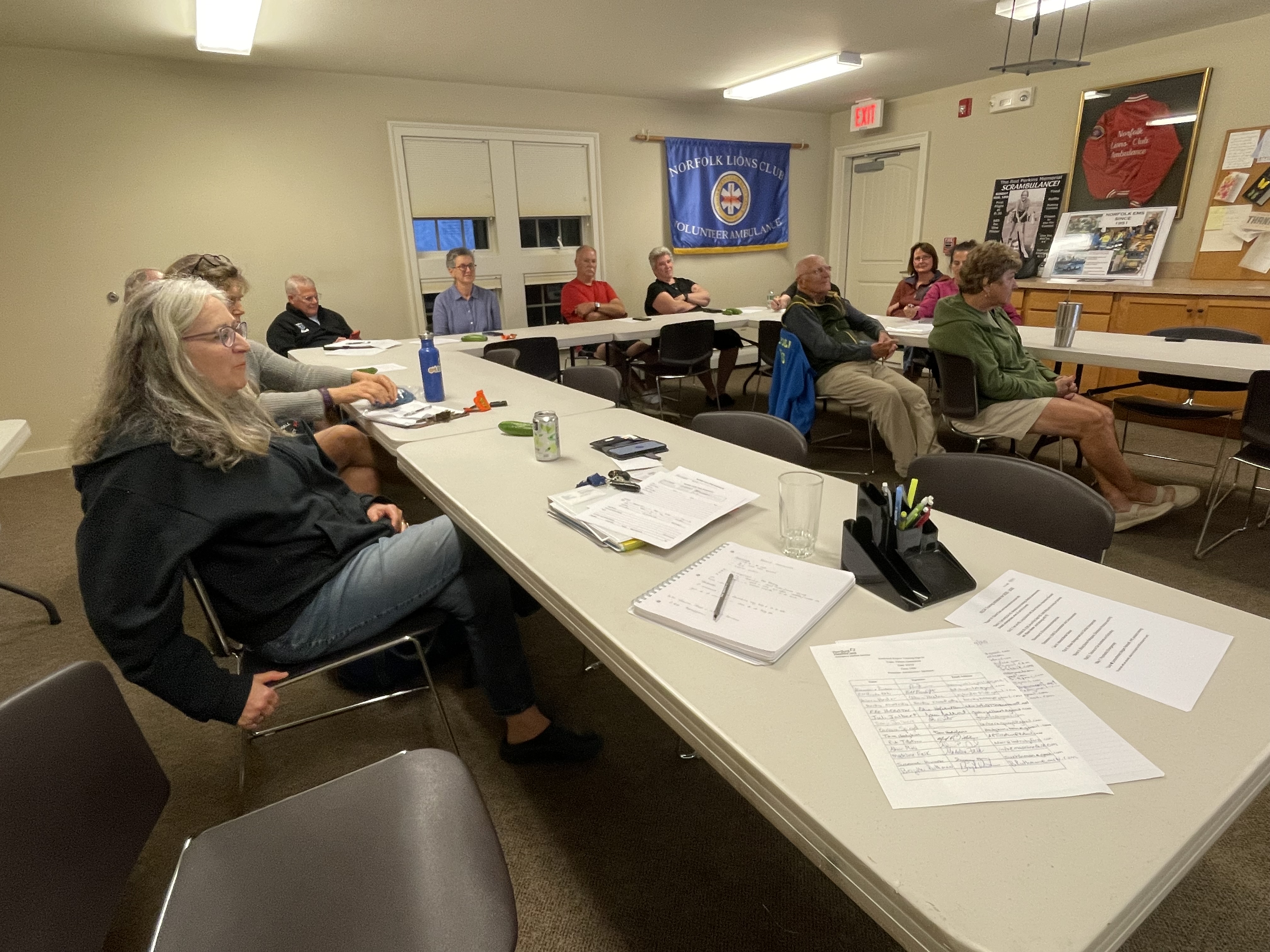 Volunteer training session meeting